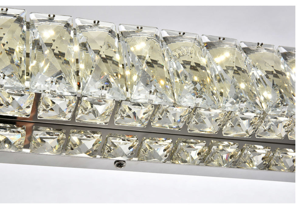 Monroe Integrated LED Chip Light Chrome Wall Sconce