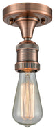Innovations Lighting 517Nh-1C-Ac-Led 1 Light Dimmable Led Semi-Flush Mount