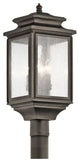 Kichler Wiscombe Park 4 Light Outdoor Post Lantern in Olde Bronze