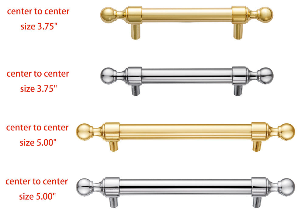 Utopia Alley Cabinet Pull, 3.75"/5" Center to Center, Chrome, 5.0", 1 Pack