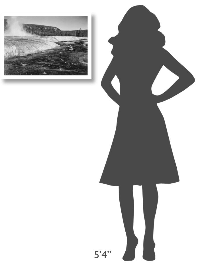 "Firehold River, Yellowstone National Park, ca. 1941-1942" Paper Art, 24"x18"