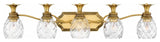 Plantation Bath 5-Light, Burnished Brass