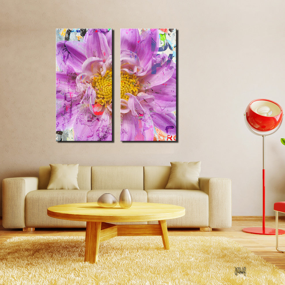 Painted Petals XCII Canvas Art, 2-Piece Set