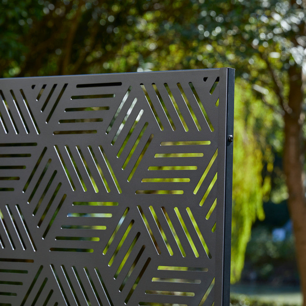 6ft Geometric Pattern Privacy Screen Fence