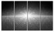 Stardust and Bright Shining Stars, Abstract Wall Art Canvas, 48"x28", 4 Panels