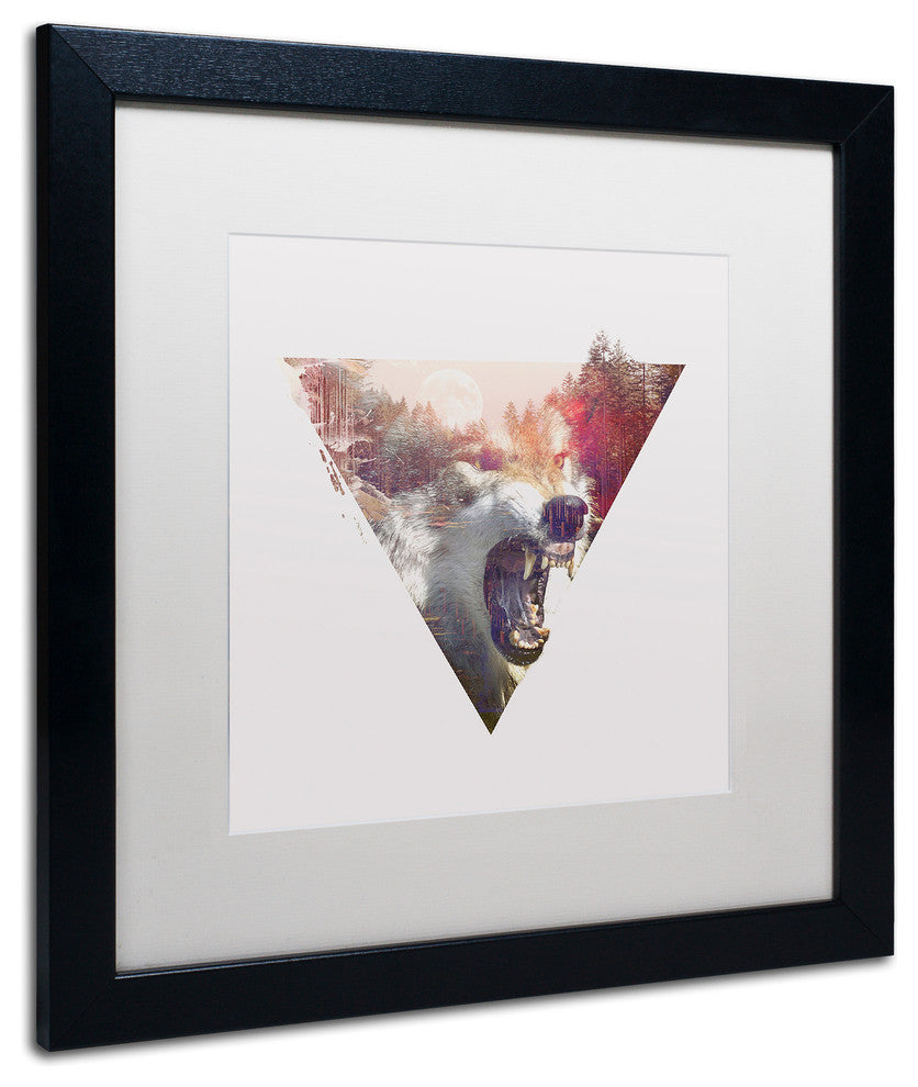 Robert Farkas 'Daylight Moon' Matted Framed Art