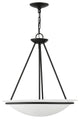 Livex Lighting Black 3-Light Pendant Chandelier