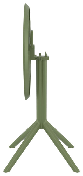 Sky Round Folding Table 24" Olive Green