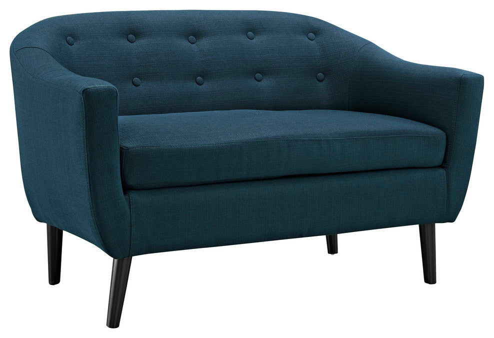 Modway Wit Upholstered Loveseat, Azure