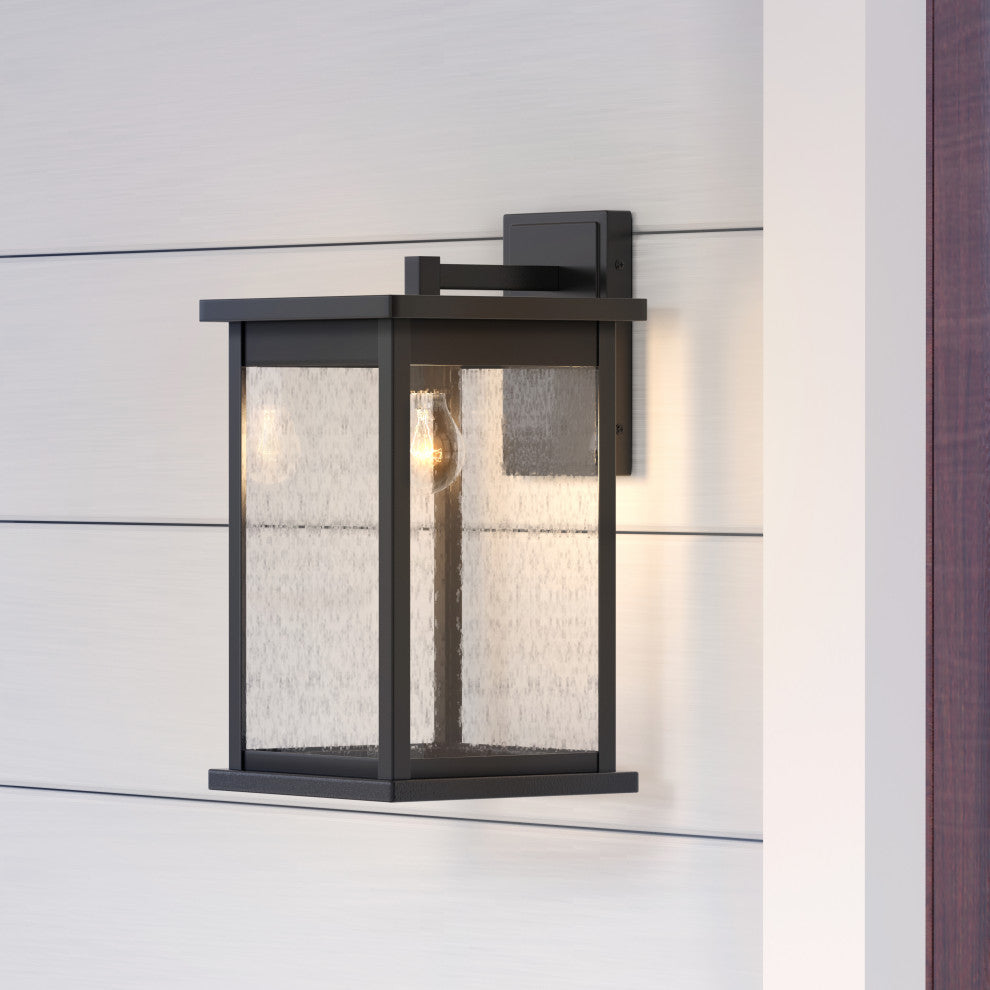1 Light 8.5 in. Powder Coat Black Outdoor