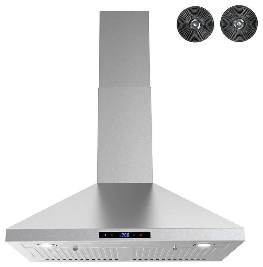 Streamline 30" Giulio Convertible Wall Mount Range Hood, Stainless Steel
