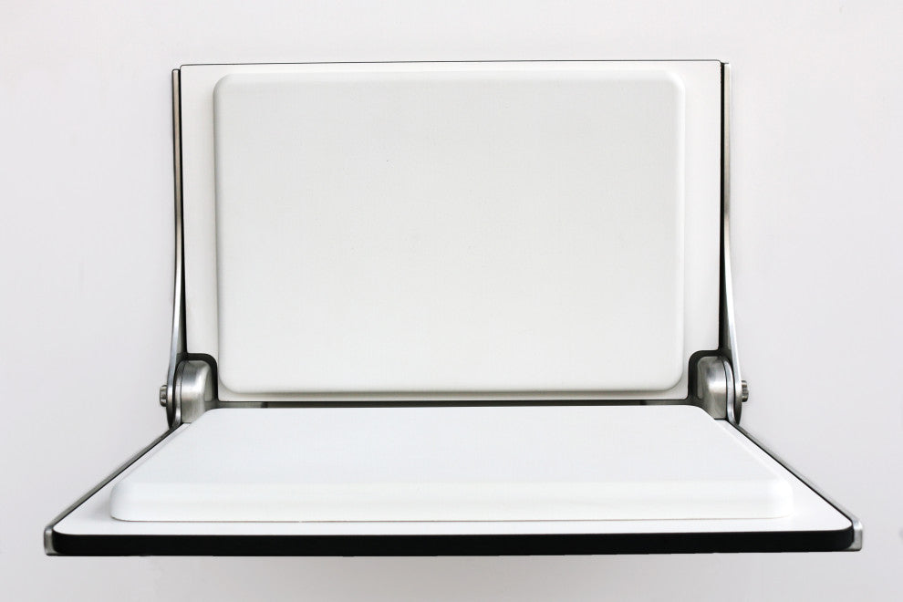 Shower Seat Foam Cushion, Waterproof and Slip-Resistant, Easy to Clean, White