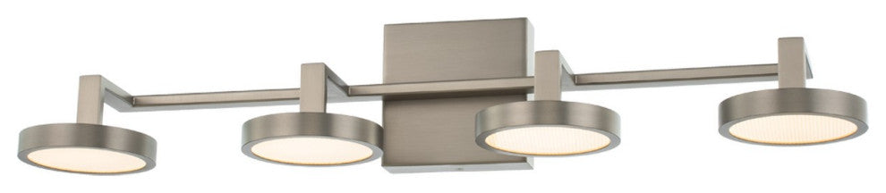 Contemporary Vanity by Kalco, Satin Nickel, 5"