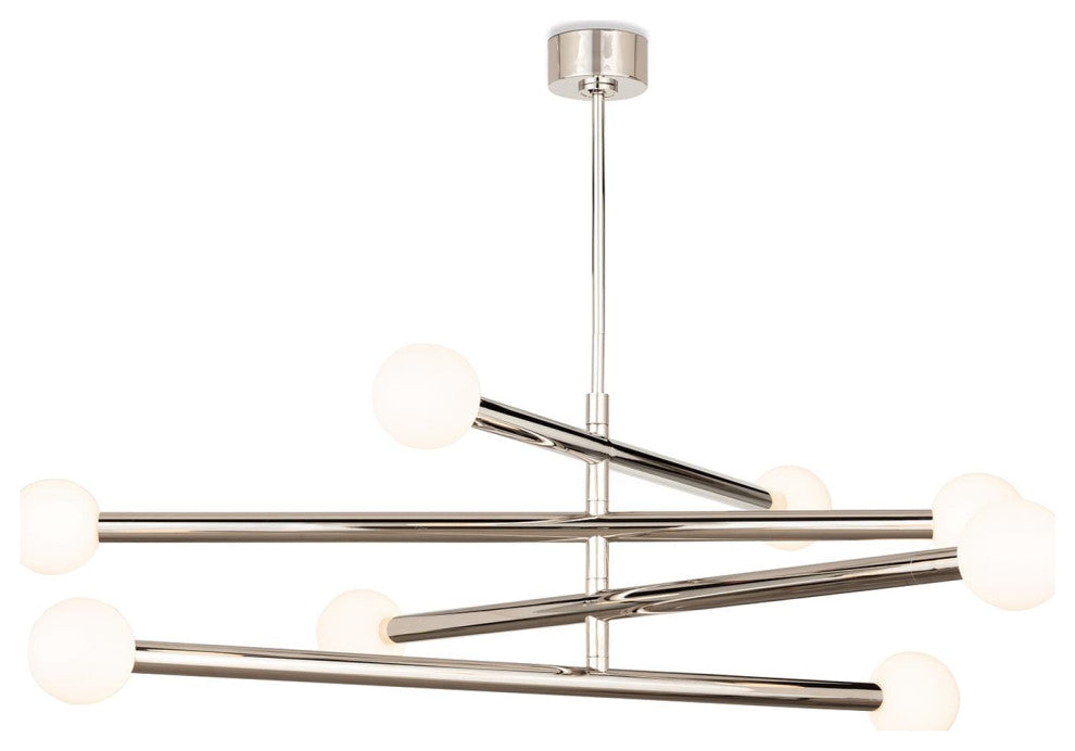 Beaubien Chandelier, Polished Nickel