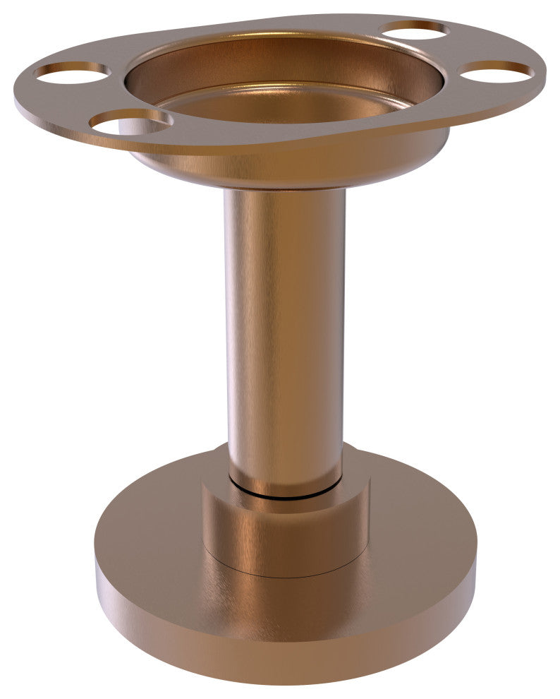 Vanity Top Tumbler and Toothbrush Holder, Brushed Bronze