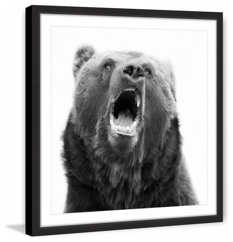 "Hear Me Roar" Framed Painting Print, 24x24