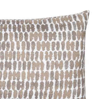 Thumbprint Latte Indoor/Outdoor Performance Pillow, 12" x 20"