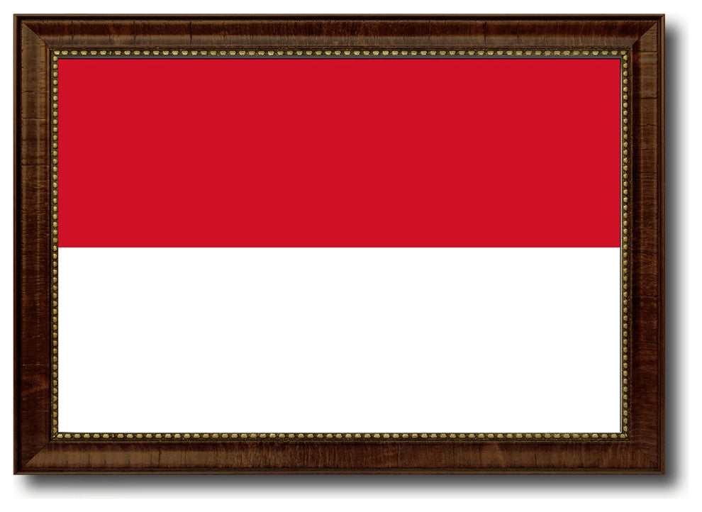Monaco Country Flag Canvas Print, 19"x27"