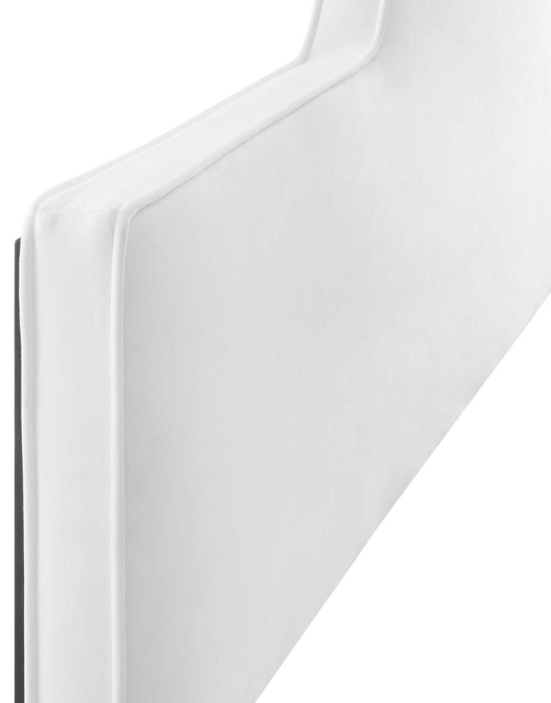 Dawn Full/Queen Performance Velvet Headboard-White