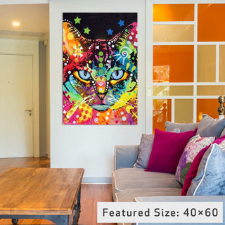 "Blue Eyes Gallery" by Dean Russo, 26x18x1.5"