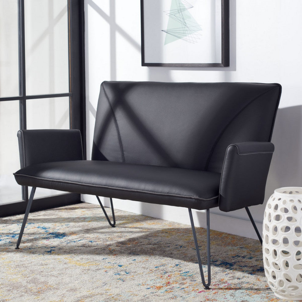 Safavieh Johannes Settee, Black
