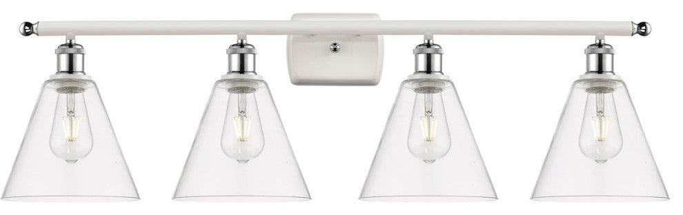 Innovations 516-4W-WPC-GBC-82-LED 4 Light Vanity Light, White, Polished Chrome