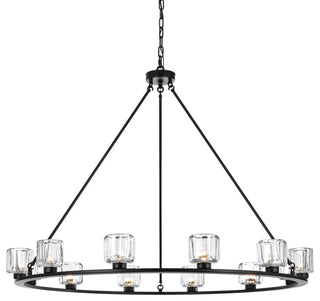 Home Living 48" Chandelier, Black