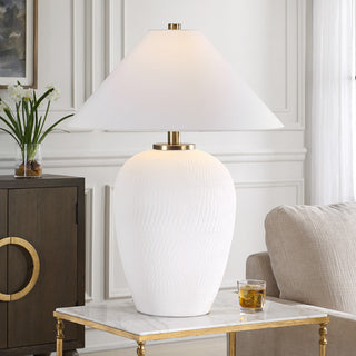 Uttermost Merriton Matt White Table Lamp