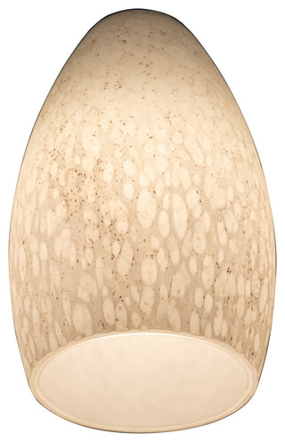 Inari Silk Champagne Pendant Glass Shade, White Stone