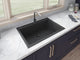 30-inch inch Dual-Mount Granite Composite Sink - Midnight Black - RVG1030BK