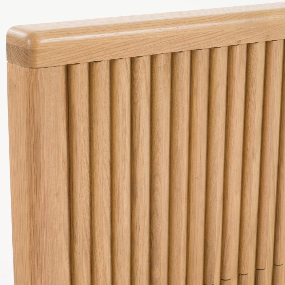 Modrest Winters Modern Natural Oak Bed, Queen