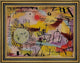 Paul Klee Rising Sun - 21" x 28" Framed Premium Canvas Print
