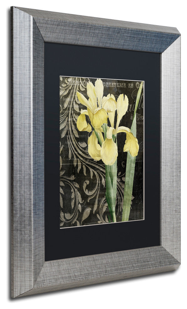 Color Bakery 'Ode To Yellow' Matted Framed Art, Silver Frame, Black Mat, 11x14