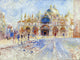 Tile Mural, Cityscape Venice the Piazza San Marco By Pierre-Auguste Renoir Matte