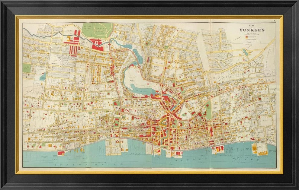 "Composite: Yonkers, New York, 1893"  by Joseph Rudolf Bien, 34x22"