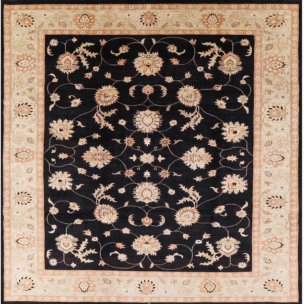 Ahgly Company Indoor Square Mid-Century Modern Area Rugs, 4' Square