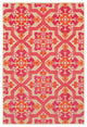 Oriental Weavers Cayman Sand/ Pink Geometric Indoor/Outdoor Rug 2'3"X7'6"