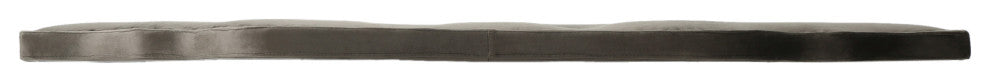 GDF Studio Falcon Tufted New Velvet Queen/Full Headboard, Gray