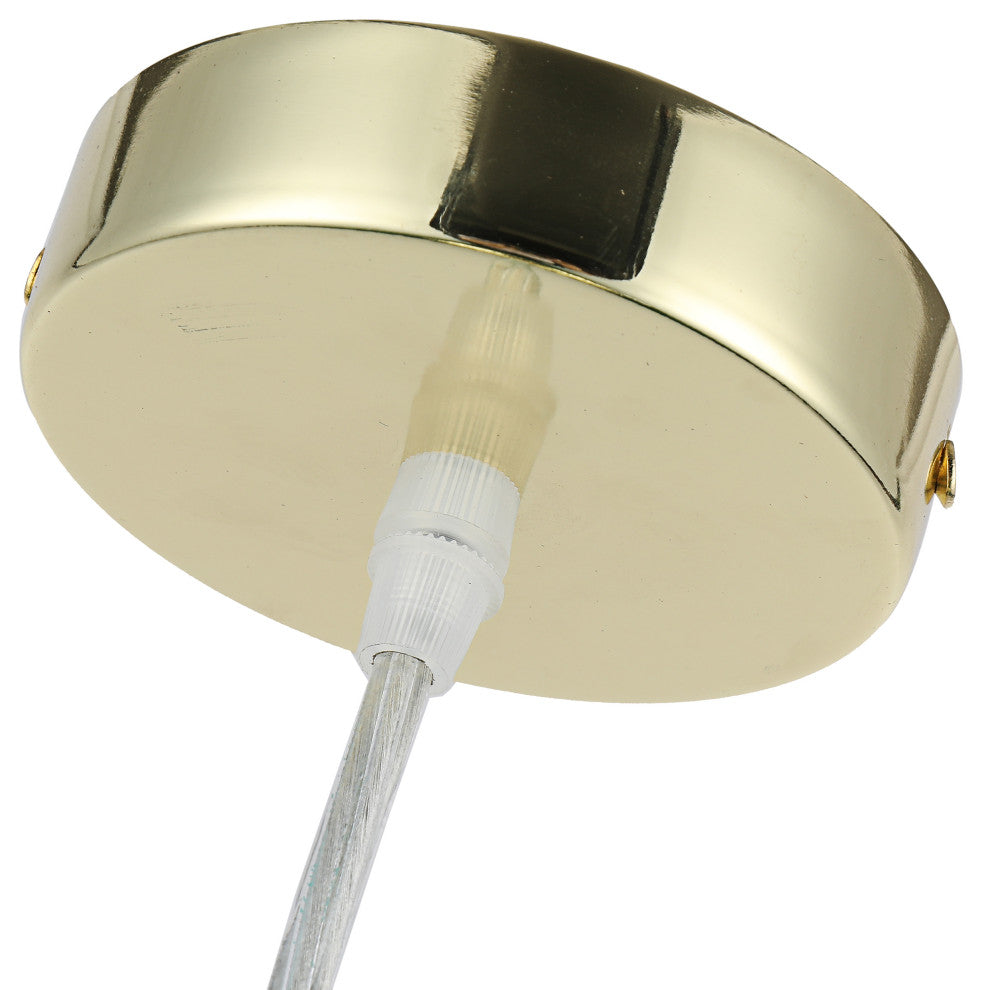 CHLOE Lighting Ironclad Contemporary 1-Light Mini Pendant, Plated Gold
