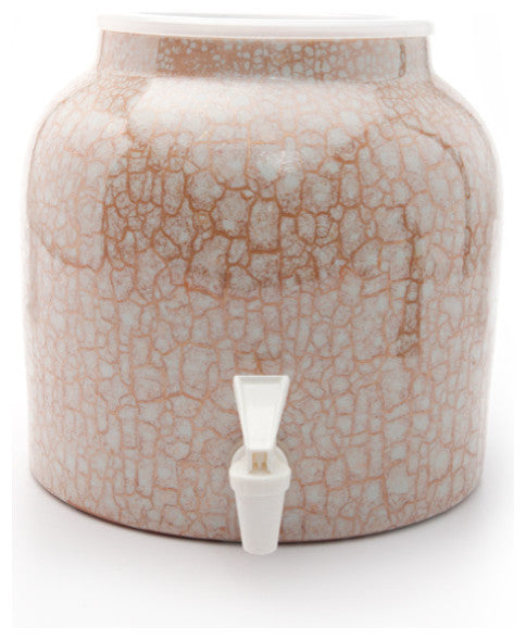 Goldwell Designs Marble Water Dispenser Crock, Gold