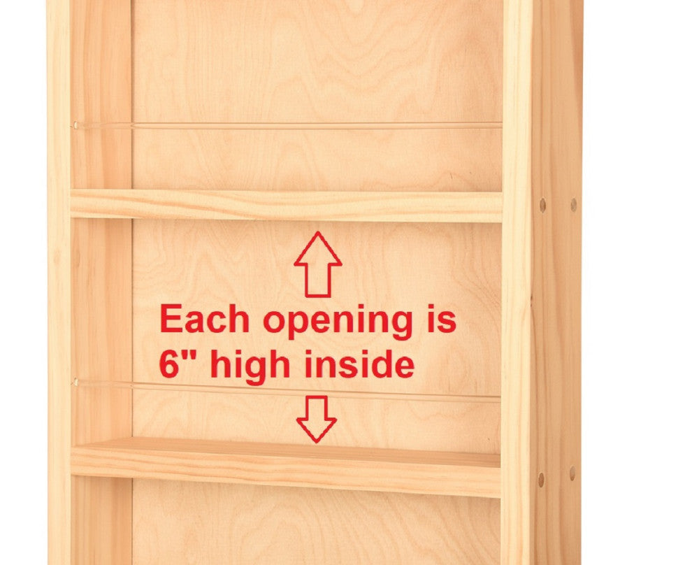 Citrus Primed Gray On the Wall Spice Rack 21"h x 14"w x 4.5"d