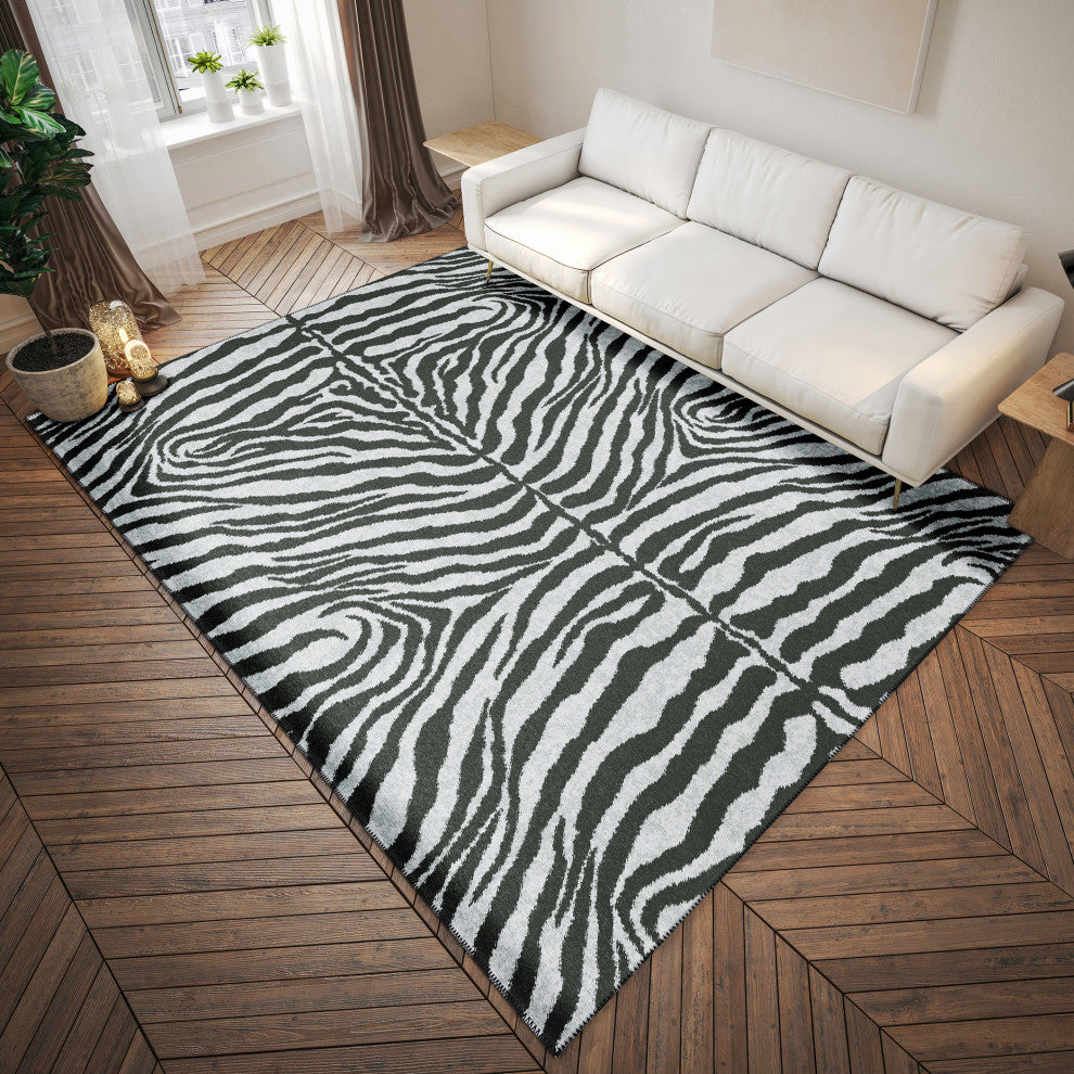 Indoor/Outdoor Mali ML1 Flannel Machine Washable 5' x 7'6" Rug