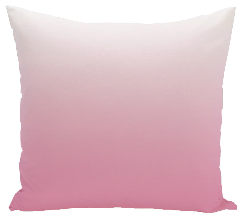 Ombre Decorative Pillow, Fushia, 16"x16"