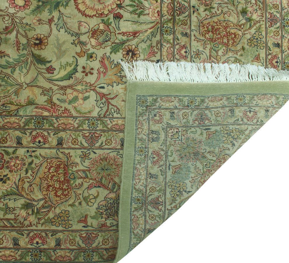 Pak-Persian Mira Light Green/Pink Rug, 9'0x12'0