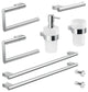 Wall Mounted Chrome Hardware Set