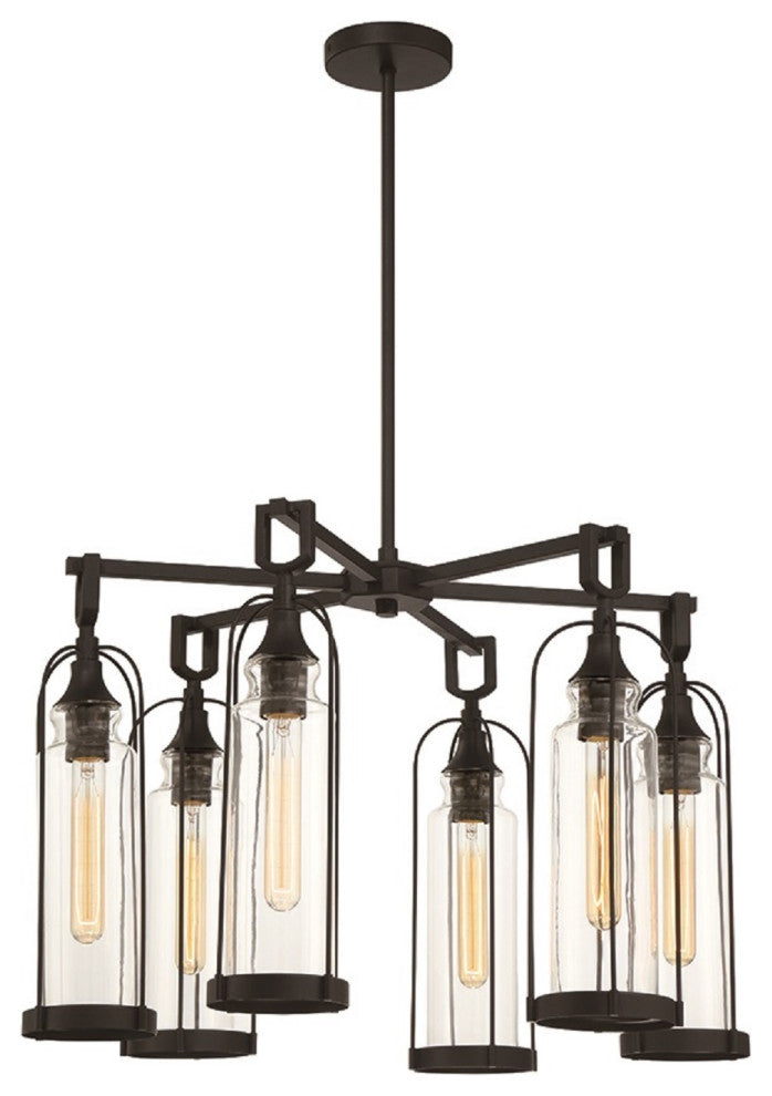 27" 6-Light Outdoor Chandelier