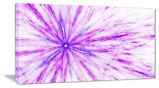 "Purple Flash of Supernova" Abstract Digital Art Canvas Print