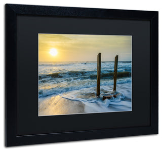 PIPA Fine Art 'Kissed by the Sea' Matted Framed Art, 20x16