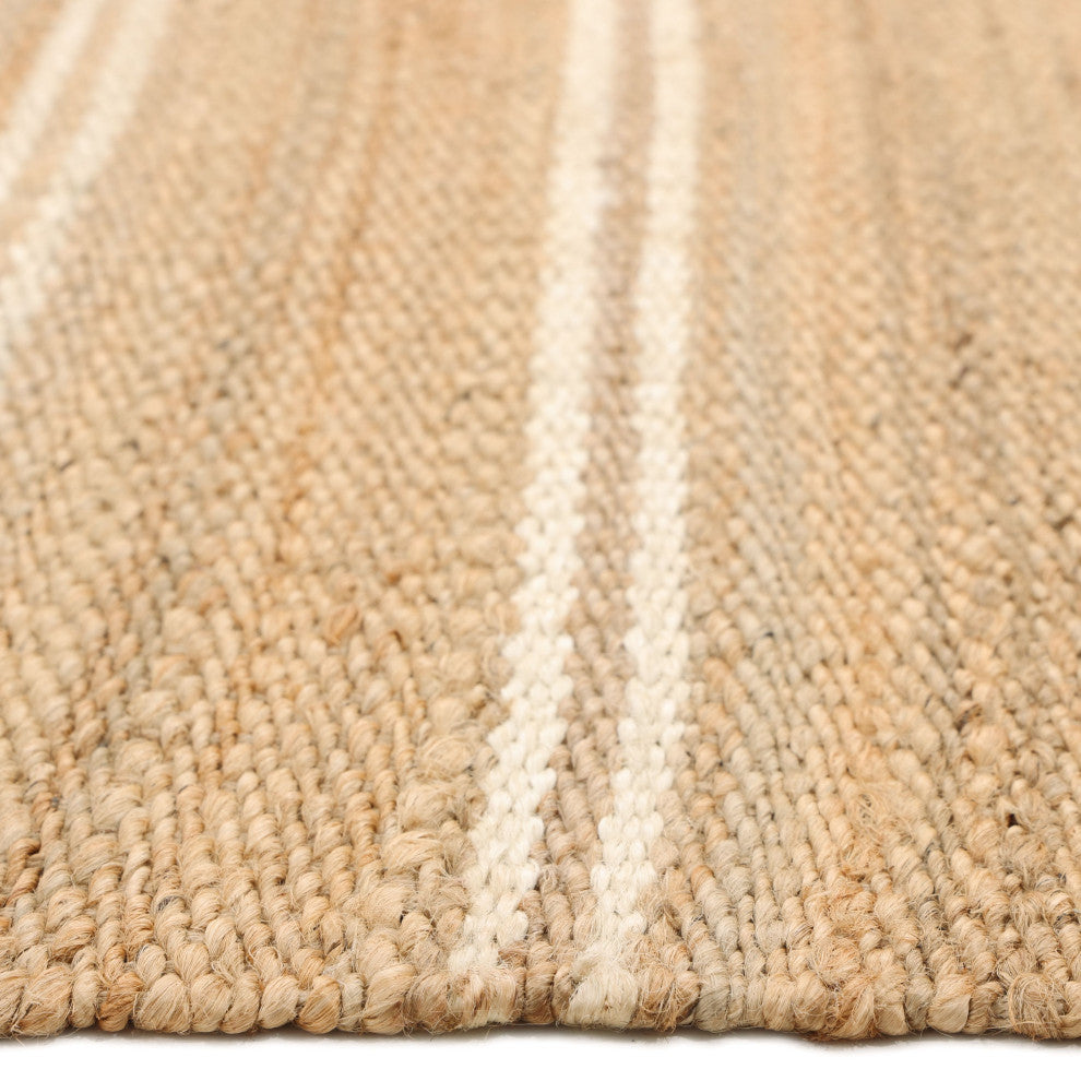 Lilly Handmade Area Rug Brown, 5' 0" X 8' 0"