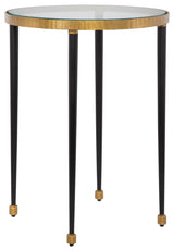 Stiletto Antique Gold Side Table